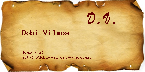 Dobi Vilmos névjegykártya